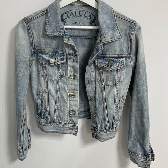 Aritzia - Talula - Light Blue Denim Jean Jacket - Size XS - Picture 2 of 4